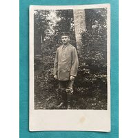 Фотооткрытка 1 Мировая война Немецкий солдат Лоренц / пехота, Feldbluse полевая форма рядового или унтер-офицера