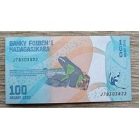 Werty71 Мадагаскар 100 ариари 2017 UNC банкнота Лягушка