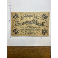 Германия нотгельд 20 марок 1918 г.- Нойштадт - 2001