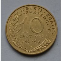 Франция, 10 сантимов 1976 г.