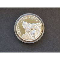 Беларусь 2007 Волки 20 рублей серебро