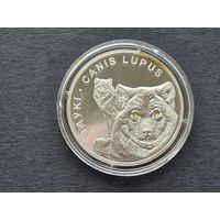 Беларусь 2007 Волки 20 рублей серебро