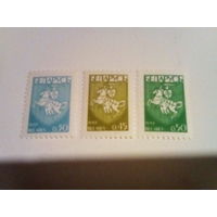 Беларусь 1992 стандарт серия. 3 марки.