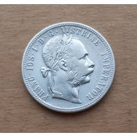 Австро-Венгрия, флорин 1878 г., серебро 0.900, австрийский вариант, Франц Иосиф I (1848-1916)