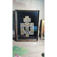 Крест киотный с эмалями.