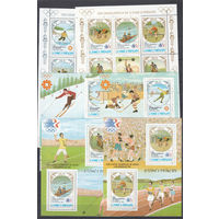 Спорт. Олимпийские игры. Сан-Томе и Принсипе. 1983. 2 малых листа и 4 блока. Michel N 869-876, бл143-146 (99,0 е)