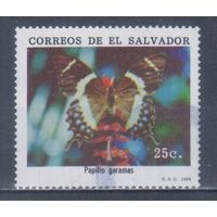 [948] Сальвадор 1990. Фауна.Бабочка. Гашеная марка.