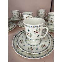 Набор из 6-ти кофейных трио ,ЛФЗ