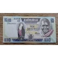 Werty71 Замбия 10 квача 1980 - 1988 банкнота