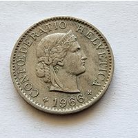 Швейцария 5 раппенов, 1966