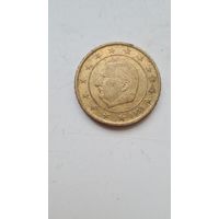 Бельгия 50 евроцентов 1999год
