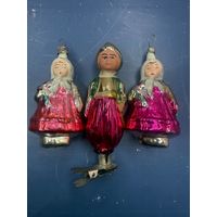 Старт с 1 рубля !Редкие елочные игрушки СССР  Алладин ,Девочка с букетом 1950ые года !Смотрите другие лоты ,много распродаж!