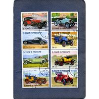 Сан-Томе и Принсипи , 1983, автомобили  серия 8шт  в 2-х сцепках