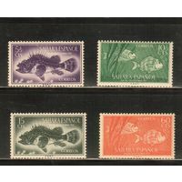 Сахара Испанская-1953(Мих.139-152) , **   ,  Морская фауна, Рыбы (полная серия)