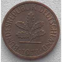 Германия 1 пфенниг 1978 г. F