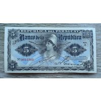 Werty71 Парагвай 5 песо 1907 UNC банкнота