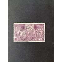Польша 1939 Марка "Годовщина марша польского легиона" (гашение без клея, след от наклейки) Mi.356 каталог 0.50 евро