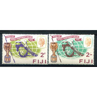 Британские колонии - Фиджи - 1966г. - чемпионат мира по футболу - 2 марки - полная серия, MNH [Mi 191-192]. #4-B6-124-A-1