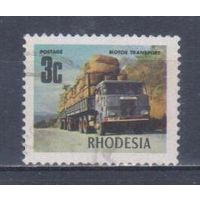 [1692] Родезия 1973. Транспорт.Грузовой автомобиль. Гашеная марка.