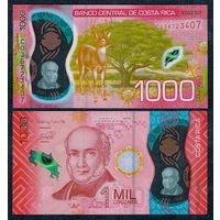 Коста-Рика 1000 колон 2019 год, UNC (полимер)