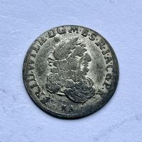 Монета СЕРЕБРО ПРУССИЯ шостак/ 6 грошей 1686 год ФРИДРИХ ВИЛЬГЕЛЬМ l ОТЛИЧНЫЙ
