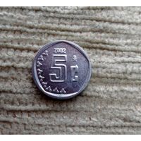 Werty71 Мексика 5 сентаво 2002 Редкая