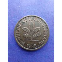 Германия ФРГ 1 пфенниг 1988 J