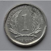 Восточные Карибы, 1 цент 2011 г.