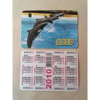 Карманный календарик. Дельфины. 2010 год