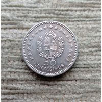 Werty71 Уругвай 50 сентесимо 1960