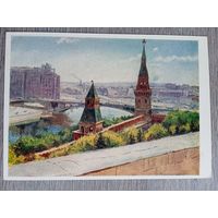 1955. Налбандян. Москва. Кремлёвский пейзаж