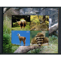 Джибути - 2011 - Фауна (4) - 1 блок. MNH.