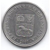 БОЛИВАРИАНСКАЯ  РЕСПУБЛИКА ВЕНЕСУЭЛА. 50 СЕНТИМО 2007.