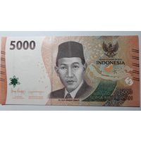 Индонезия, 5000 рупий 2022 г. Серия LAA. UNC.