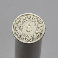 Швейцария 5 раппеннов 1850