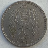 Монако 20 франков 1947 г.