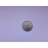 1 лат 2004 года. Латвия. Латвия-ЕС. Землекоп