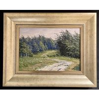 Шкарубо В.Ф "Летний ветер", 2009г. Картон, масло. Размер 24х34 см.. с родной рамой 42х32 см.