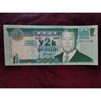 2 доллара Фиджи 2000 г. Юбилейная.