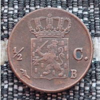 Голландская 1/2 цента 1828 года. Нидерланды. Предложи свою цену или обмен!