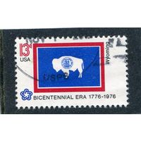 США. Флаг штата Вайоминг
