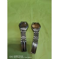 Двое  Наручных часов  Orient не частые оригинал механика на ходу  без обслуживания самая привлекательная цена трёхдневный аукцион