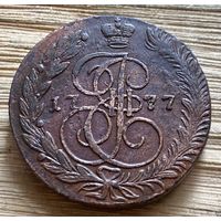 5 копеек 1777 ем. Отличная монета.