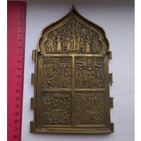 Икона. Створка от большого складня 17,5х10,5 см