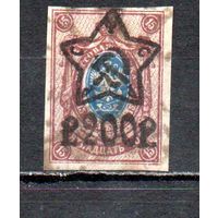 Стандартный выпуск РСФСР 1922 год 1  марка с надпечаткой