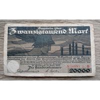 Werty71 Германия 20000 марок 1923 банкнота Гладбах