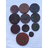 Монеты РИ , с 1 рубля .