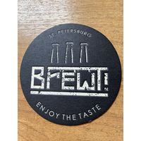 Подставка под пиво пивоварни "BrewT!" /Россия/