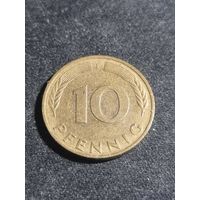 ФРГ 10 пфеннигов 1987 F