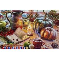 Посткроссинг. Открытка подписана с маркой. Прошла почту